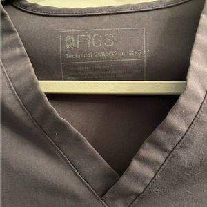 Figs charcoal xxs scrub top